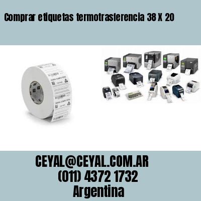 Comprar etiquetas termotrasferencia 38 X 20