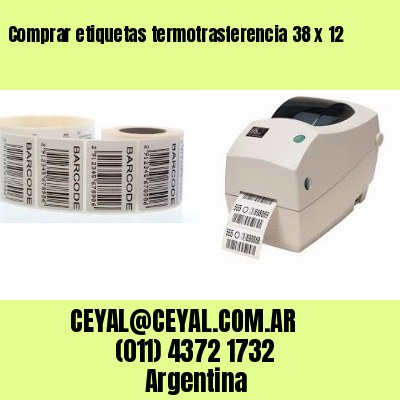 Comprar etiquetas termotrasferencia 38 x 12