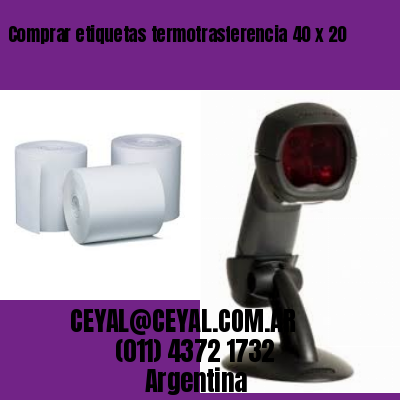 Comprar etiquetas termotrasferencia 40 x 20