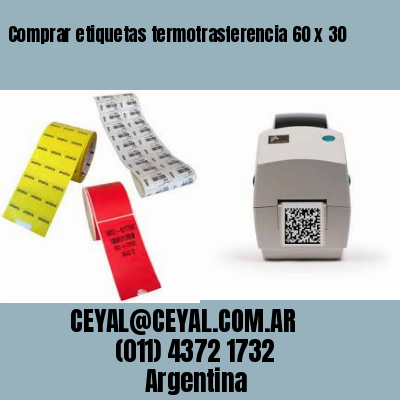 Comprar etiquetas termotrasferencia 60 x 30