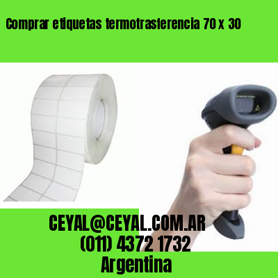 Comprar etiquetas termotrasferencia 70 x 30