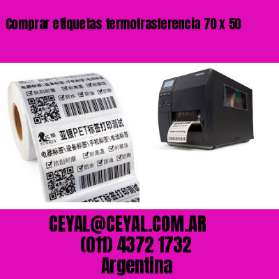 Comprar etiquetas termotrasferencia 70 x 50