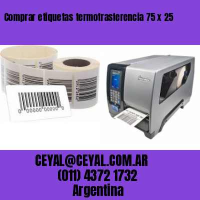 Comprar etiquetas termotrasferencia 75 x 25