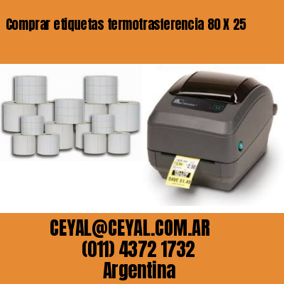 Comprar etiquetas termotrasferencia 80 X 25