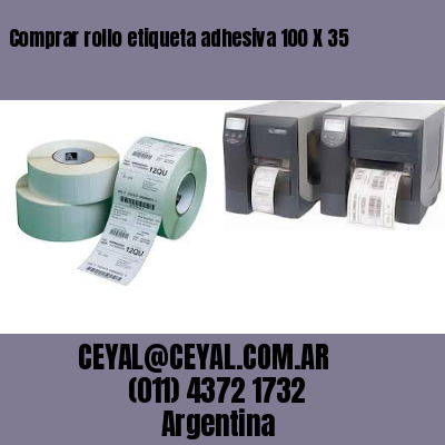 Comprar rollo etiqueta adhesiva 100 X 35