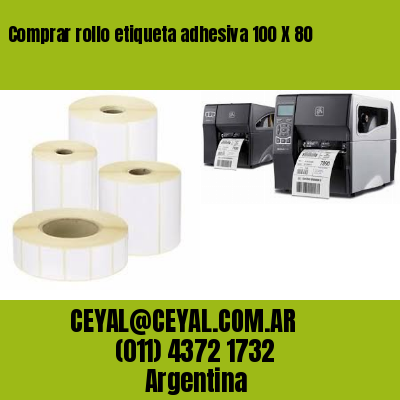 Comprar rollo etiqueta adhesiva 100 X 80