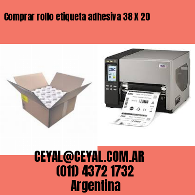 Comprar rollo etiqueta adhesiva 38 X 20