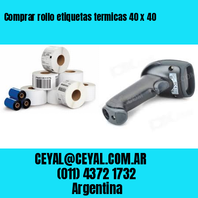 Comprar rollo etiquetas termicas 40 x 40