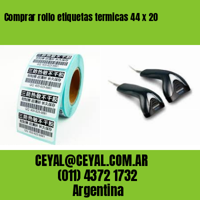 Comprar rollo etiquetas termicas 44 x 20