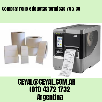 Comprar rollo etiquetas termicas 70 x 30