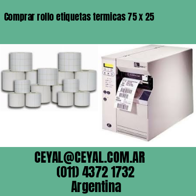 Comprar rollo etiquetas termicas 75 x 25