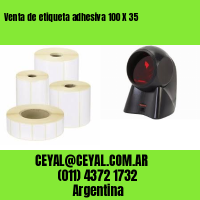 Venta de etiqueta adhesiva 100 X 35