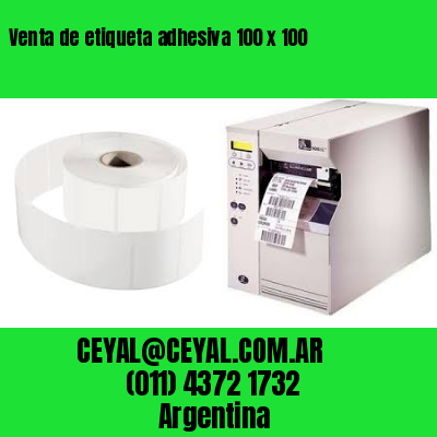 Venta de etiqueta adhesiva 100 x 100