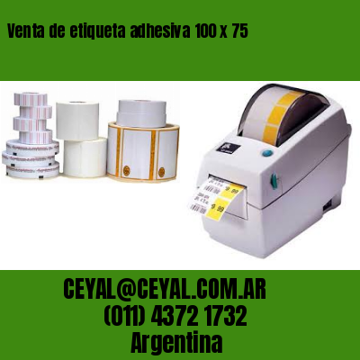 Venta de etiqueta adhesiva 100 x 75