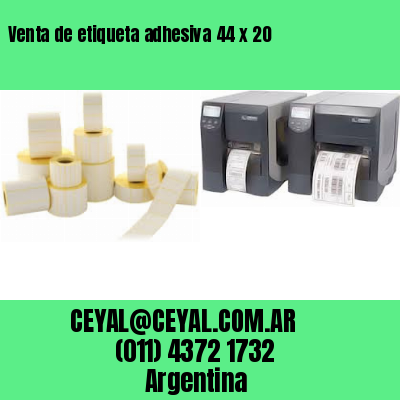 Venta de etiqueta adhesiva 44 x 20