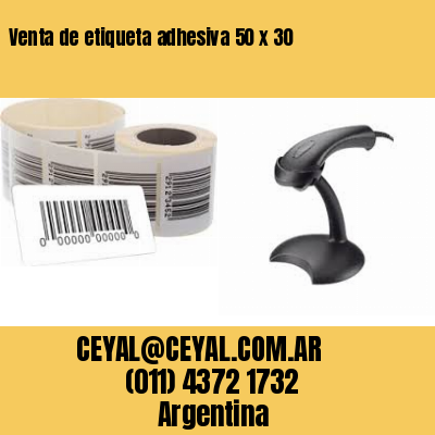 Venta de etiqueta adhesiva 50 x 30