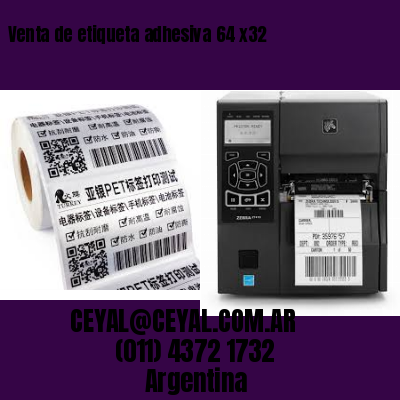 Venta de etiqueta adhesiva 64 x32