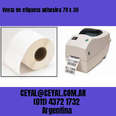 Venta de etiqueta adhesiva 70 x 30