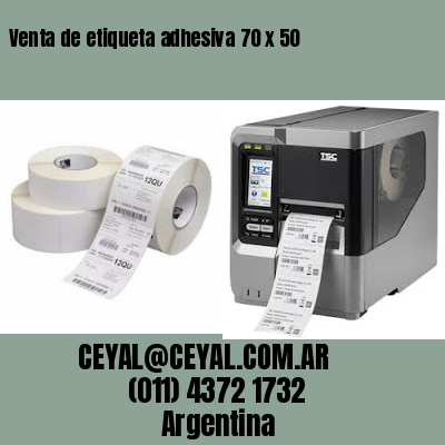 Venta de etiqueta adhesiva 70 x 50