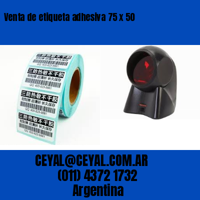 Venta de etiqueta adhesiva 75 x 50