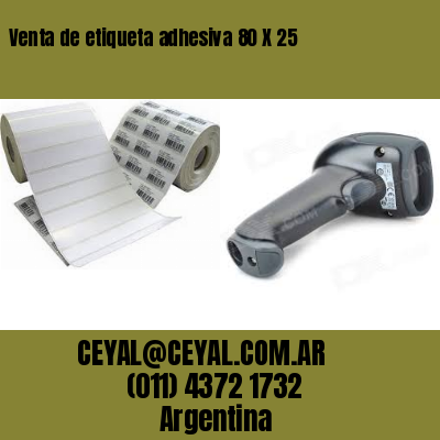 Venta de etiqueta adhesiva 80 X 25