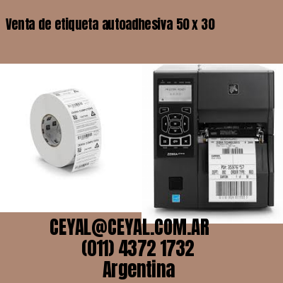 Venta de etiqueta autoadhesiva 50 x 30