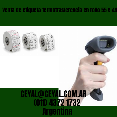 Venta de etiqueta termotrasferencia en rollo 55 x 44