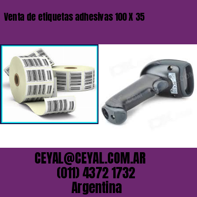 Venta de etiquetas adhesivas 100 X 35