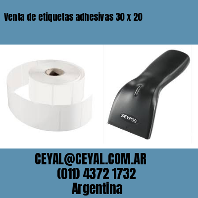 Venta de etiquetas adhesivas 30 x 20