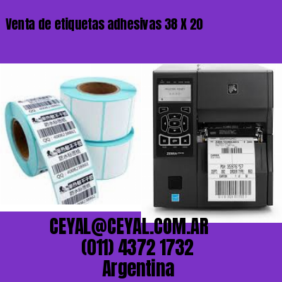 Venta de etiquetas adhesivas 38 X 20