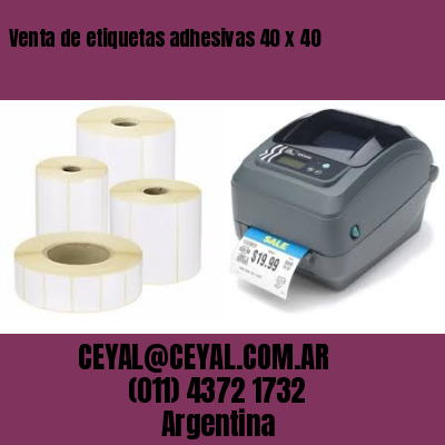 Venta de etiquetas adhesivas 40 x 40