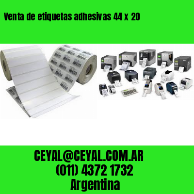 Venta de etiquetas adhesivas 44 x 20