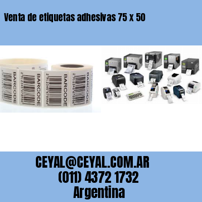 Venta de etiquetas adhesivas 75 x 50