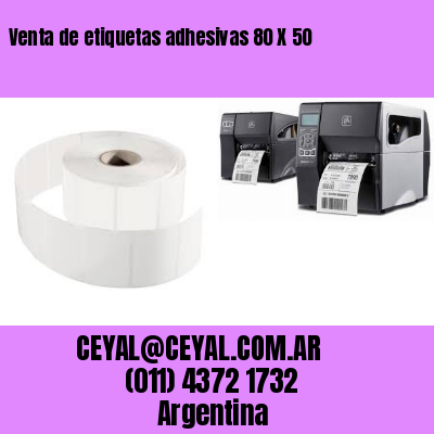 Venta de etiquetas adhesivas 80 X 50