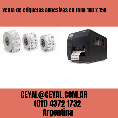 Venta de etiquetas adhesivas en rollo 100 x 150