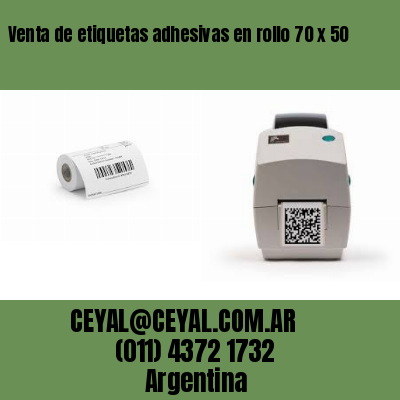 Venta de etiquetas adhesivas en rollo 70 x 50