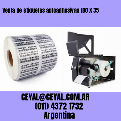 Venta de etiquetas autoadhesivas 100 X 35