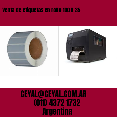 Venta de etiquetas en rollo 100 X 35