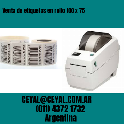 Venta de etiquetas en rollo 100 x 75