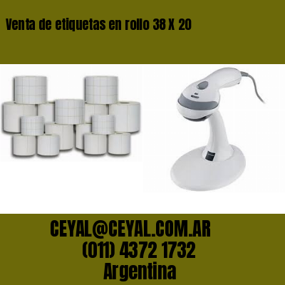 Venta de etiquetas en rollo 38 X 20