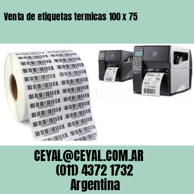 Venta de etiquetas termicas 100 x 75