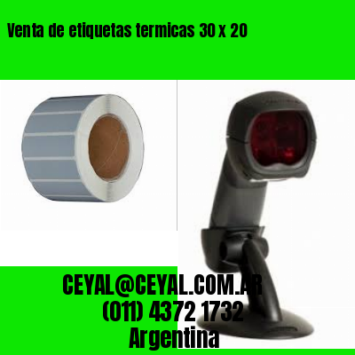 Venta de etiquetas termicas 30 x 20