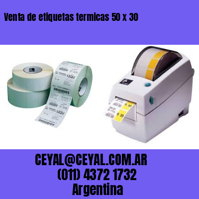 Venta de etiquetas termicas 50 x 30