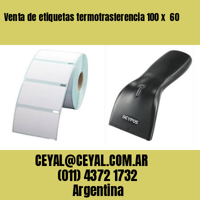 Venta de etiquetas termotrasferencia 100 x  60