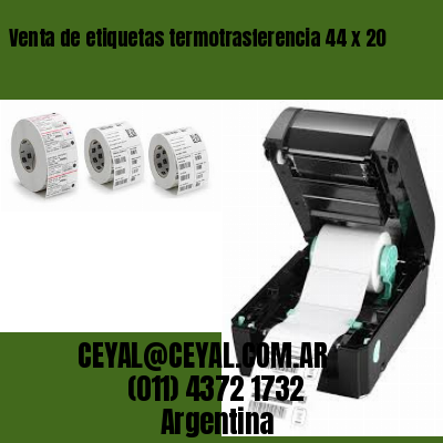 Venta de etiquetas termotrasferencia 44 x 20