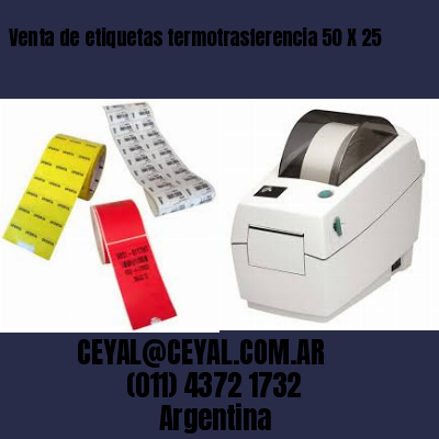 Venta de etiquetas termotrasferencia 50 X 25