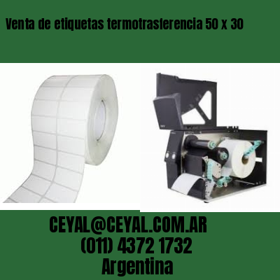 Venta de etiquetas termotrasferencia 50 x 30