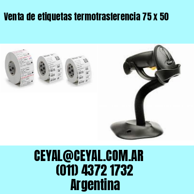 Venta de etiquetas termotrasferencia 75 x 50