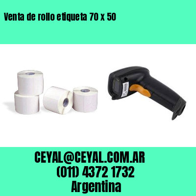 Venta de rollo etiqueta 70 x 50