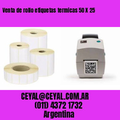 Venta de rollo etiquetas termicas 50 X 25